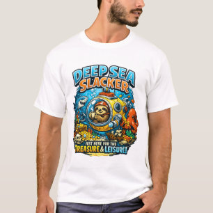 Süße Ozean-Abenteuer-Humor, Lustige Faultier-Tauch T-Shirt
