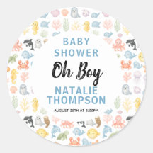 Süße Ozean Unterwasser-Tier Baby-Party
