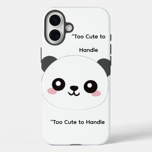 Süße Panda-Handyhülle iPhone 16 Plus Hülle (Rückseite)