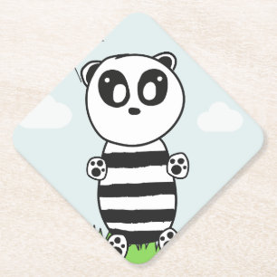 Süße Panda-Illustration Untersetzer
