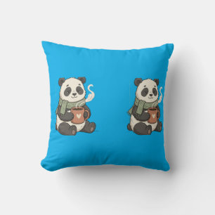 Süße Panda-Kissen - Illustration Zärtlich & Sanft Kissen