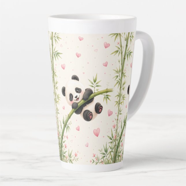 Süße Panda-Latte-Mug Milchtasse (Rechte Ecke)