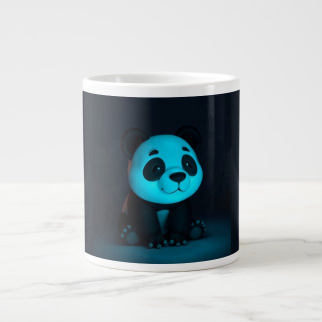 Süße Panda-Vibes Jumbo-Tasse (Vorderseite)