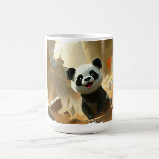 Süße Panda Vibes Kaffeetasse (Mittel)
