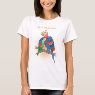Süße Papageien Frohen Muttertag T-Shirt