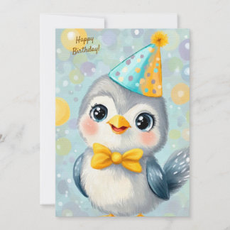 Süße Party-Tier-Geburtstagseinladung Sperling Einladung