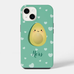 Süße passende Paar Avocados Lustig Lass uns kusche iPhone 14 Hülle