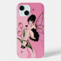 Süße Pastel-Goth-Fee und Tulpen-Handyhülle