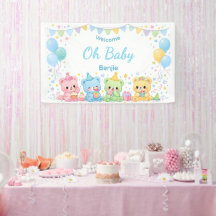 Süße Pastell-Bären Baby Shower Junge Oh Baby Party