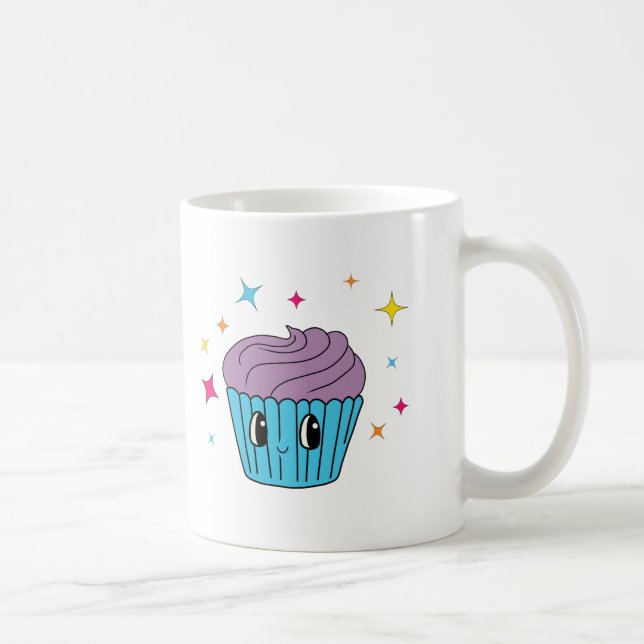 Süße Pastell-Cupcake-Kaffeetasse Kaffeetasse (Rechts)