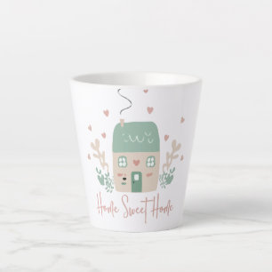 Süße Pastell-"Home Sweet Home"-Illustration – Gemü Milchtasse