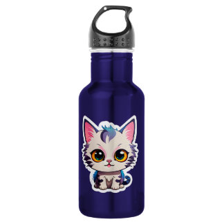 Süße "Pastell-Katze" Wasserflasche
