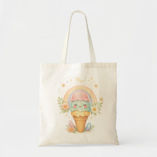 Süße Pastell-Kawaii-Eistüten-Tragetasche – Boho Tragetasche