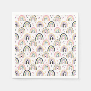 Süße Pastell-Regenbogen-Baby-Party-Servietten Serviette