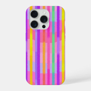 Süße Pastell-Regenbogen-Streifen iPhone 15 Pro Hülle