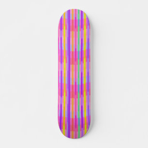 Süße Pastell-Regenbogenstreifen Skateboard
