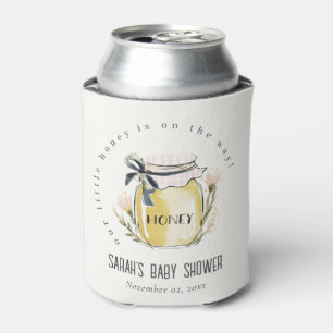 Süße Pastell-Wasserfarbe Honigglas Baby Shower Dosenkühler