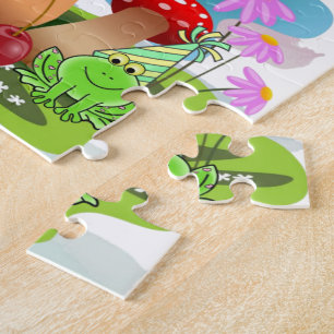 Süße Pastellfarben-Puzzles Alles Gute zum Geburtst