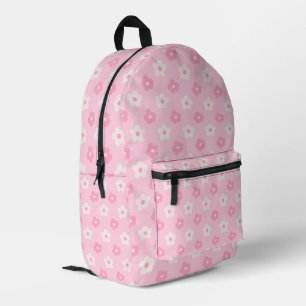 Süße Pastellrosa Blumen-Daisy-Rucksack Bedruckter Rucksack