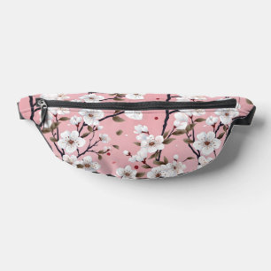 Süße Pastellrosa Weiße Sakura Baumzweig Asiatisch Bauchtasche