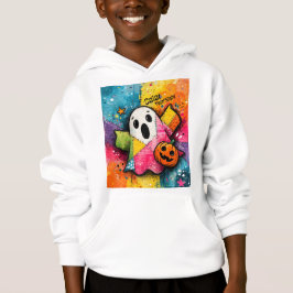 Süße Patchwork-Geist-Farbige Splatter-Kunst Hoodie