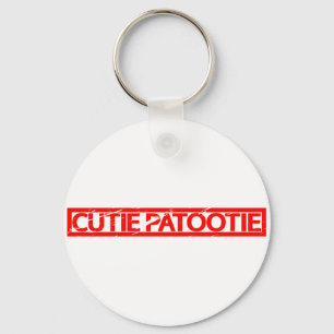 Süsse Patootie Briefmarke Schlüsselanhänger
