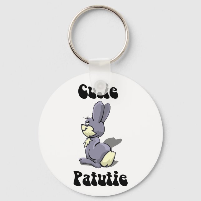 Süsse Patutie Bunny Schlüsselanhänger (Vorderseite)
