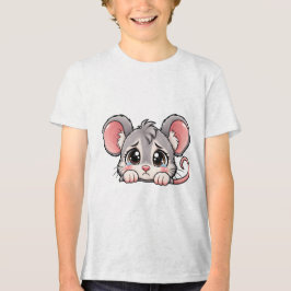 Süße Peekaboo-Maus Tri-Blend Shirt
