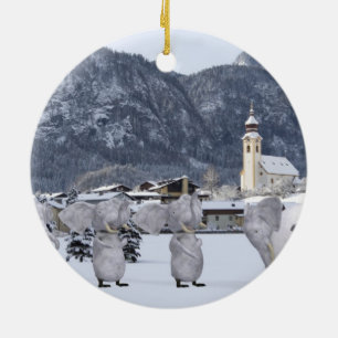 Süße Pengphanten Keramikornament