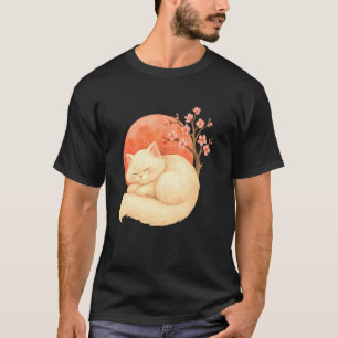 Süße Perserkatze Kirschblütenbaum Naturliebhaber T-Shirt