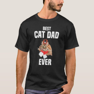 Süße Perserkatze mit Rentierkostüm Bester Katzen- T-Shirt
