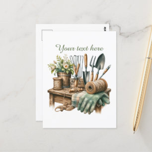 Süße personalisierbare Geschenke für Gartenliebhab Postkarte