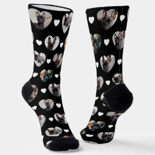 Süße Personalisierte 6 Herzförmige Haustierfotos Socken