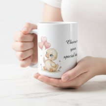Süße personalisierte Entchen-Tasse