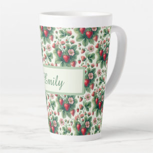 Süße personalisierte Erdbeere Milchtasse