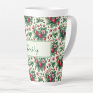 Süße personalisierte Erdbeere Milchtasse