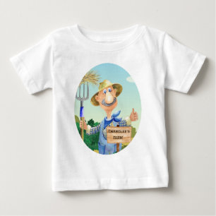 Süße personalisierte Farm von Old MacDonald Baby T-shirt