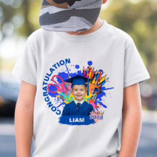 Süße personalisierte Foto-Kindergarten-Abschlussfe T-Shirt