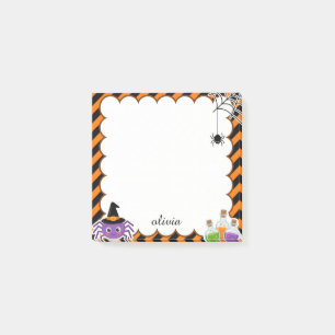 Süße personalisierte Halloween-Notizzettel Post-it Klebezettel