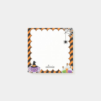 Süße personalisierte Halloween-Notizzettel Post-it Klebezettel