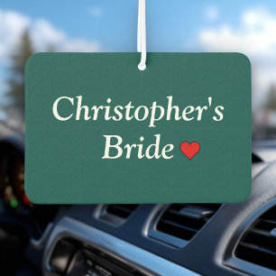 Süße Personalisierte Hochzeit Braut- Autolufterfrischer