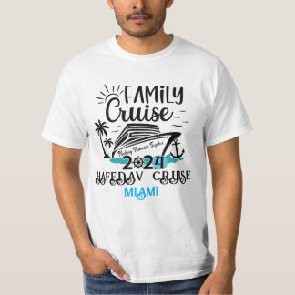 Süße personalisierte Kreuzfahrtschiff-Familienreis T-Shirt