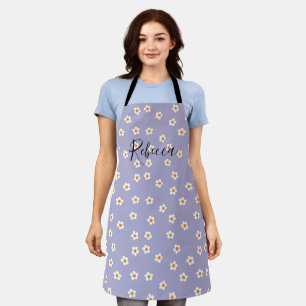 Süße personalisierte Namens-Daisy-Blumenmuster Lil Schürze
