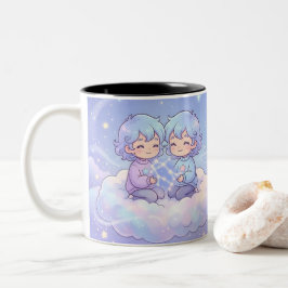 Süße personalisierte Zwillinge-Zodiak-Tasse Zweifarbige Tasse