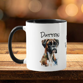 Süße Pet-Boxer Grams Walking Buddy Personalisiere Tasse