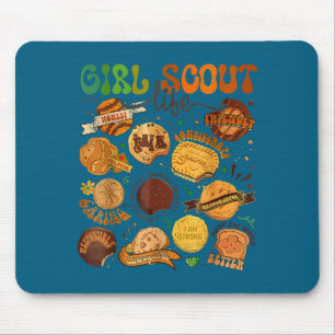 Süße Pfadfinderin Keksverkäuferin Mädchen Truppfüh Mousepad