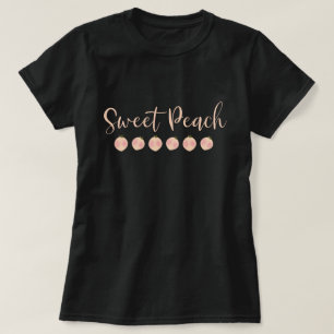 Süße Pfirsich Pfirsiche Niedlich Moderne Mode T-Shirt