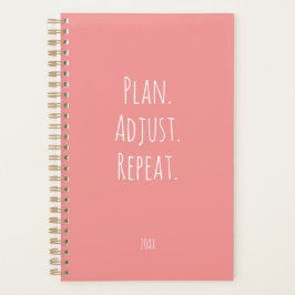 Süße Pfirsich-Rosa Motivationsschrift Schriftstell Planer