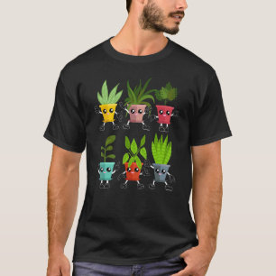 Süße Pflanzen Tanzende Bäume Pflanze Garten T-Shirt