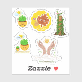 Süße Pflanzen-Wortspiel-Aufkleber übertragbar Aufkleber